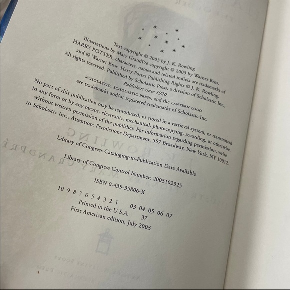 1st Edition 1st Printing HARRY POTTER And The Order of the Phoenix HC/DJ Book - Picture 8 of 11